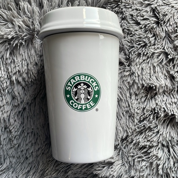 Starbucks Other - Vintage 2000 Starbucks White Ceramic Container